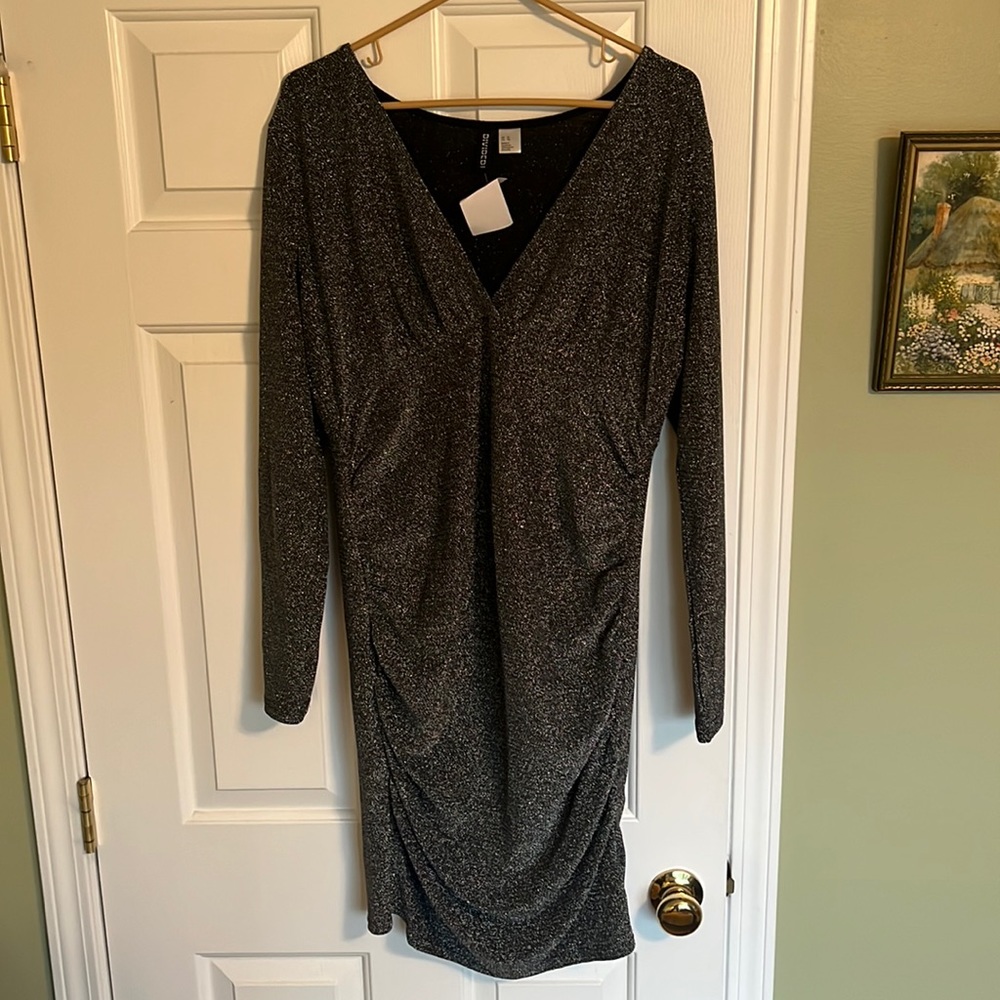 Silver Mid-Length H&M Dress